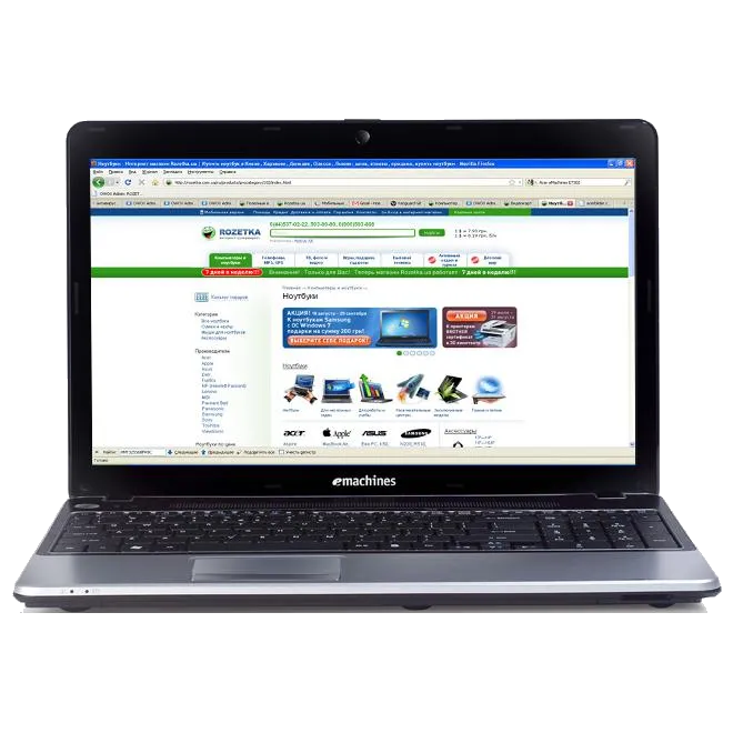 Замена клавиатуры Acer eMachines E730Z